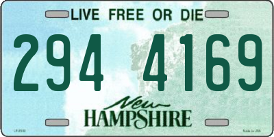 NH license plate 2944169