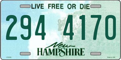 NH license plate 2944170