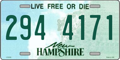 NH license plate 2944171
