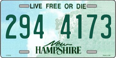 NH license plate 2944173
