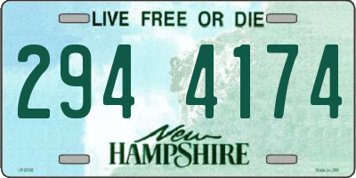 NH license plate 2944174