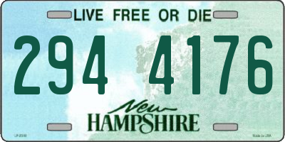 NH license plate 2944176