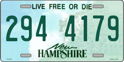 NH license plate 2944179