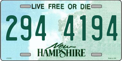 NH license plate 2944194