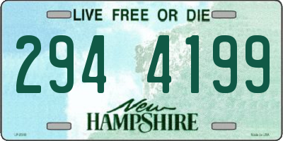 NH license plate 2944199