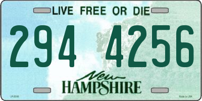 NH license plate 2944256