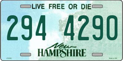 NH license plate 2944290