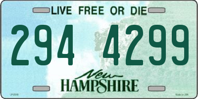 NH license plate 2944299