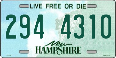 NH license plate 2944310