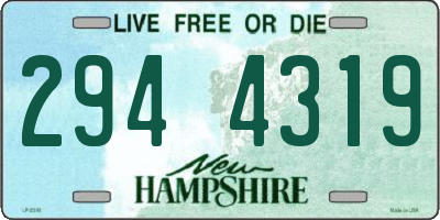 NH license plate 2944319