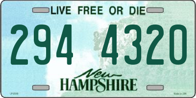 NH license plate 2944320