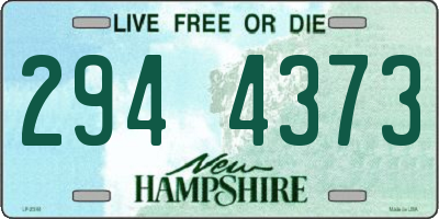 NH license plate 2944373
