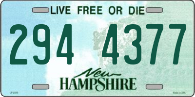 NH license plate 2944377