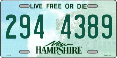 NH license plate 2944389