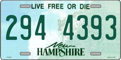 NH license plate 2944393
