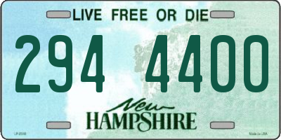 NH license plate 2944400