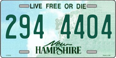 NH license plate 2944404