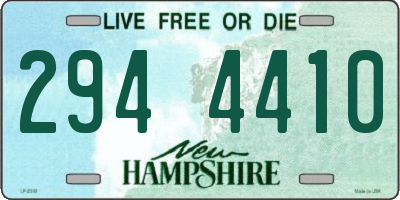 NH license plate 2944410