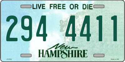 NH license plate 2944411