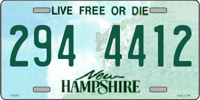 NH license plate 2944412