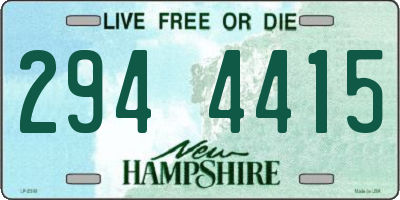 NH license plate 2944415