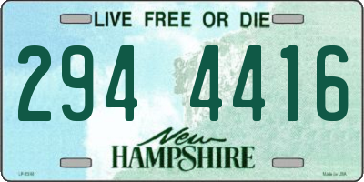 NH license plate 2944416