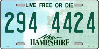 NH license plate 2944424