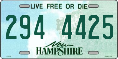 NH license plate 2944425
