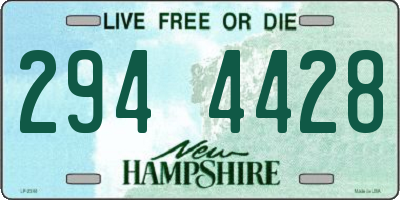NH license plate 2944428