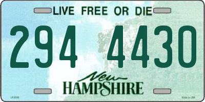 NH license plate 2944430