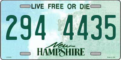 NH license plate 2944435