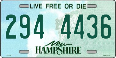 NH license plate 2944436