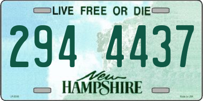 NH license plate 2944437