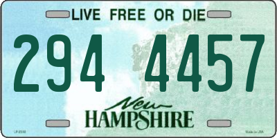 NH license plate 2944457