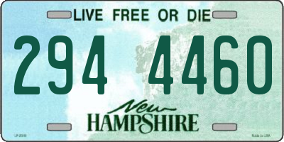 NH license plate 2944460
