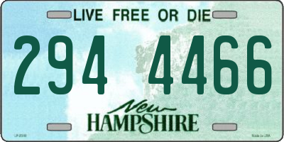 NH license plate 2944466