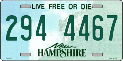 NH license plate 2944467