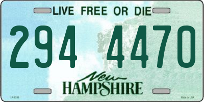 NH license plate 2944470