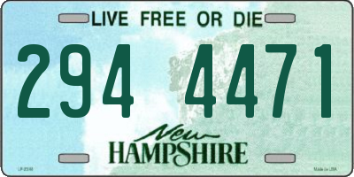 NH license plate 2944471