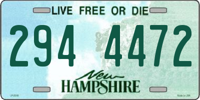 NH license plate 2944472