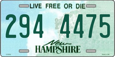 NH license plate 2944475