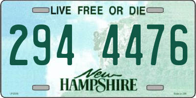 NH license plate 2944476