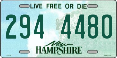 NH license plate 2944480