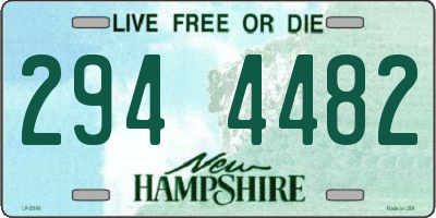 NH license plate 2944482