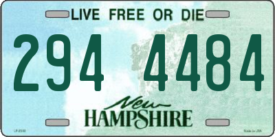 NH license plate 2944484