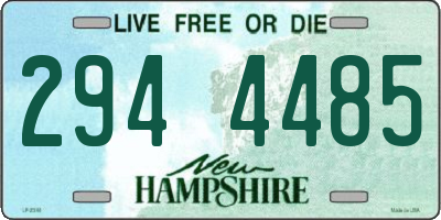 NH license plate 2944485