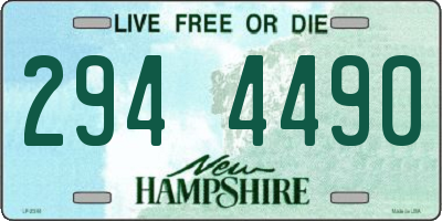 NH license plate 2944490