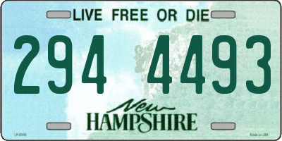 NH license plate 2944493