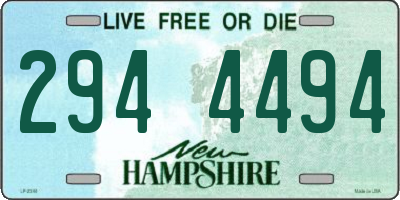 NH license plate 2944494