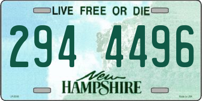 NH license plate 2944496